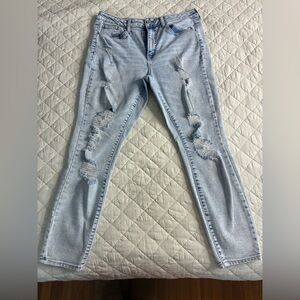 SO Light Blue Ripped Boyfriend Jeans